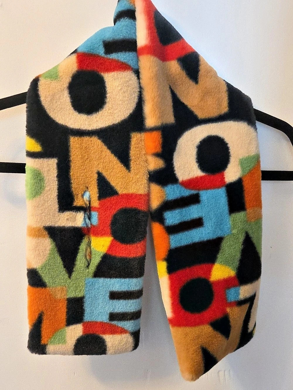 Geometric Scarf in Black & Multicolor